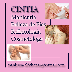 CINTIA, manicura, belleza de pies, reflexologia, cosmetologia  - Servicios Bonzi Web - Aldo Bonzi